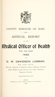view [Report 1934] / School Medical Officer of Health, Bury County Borough.