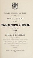 view [Report 1938] / School Medical Officer of Health, Bury County Borough.