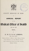 view [Report 1941] / School Medical Officer of Health, Bury County Borough.