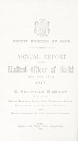 view [Report 1917] / Medical Officer of Health, Bury County Borough.