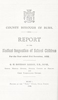 view [Report 1935] / Medical Officer of Health, Bury County Borough.