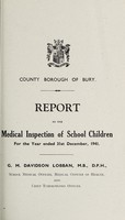 view [Report 1941] / Medical Officer of Health, Bury County Borough.