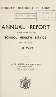view [Report 1950] / Medical Officer of Health, Bury County Borough.