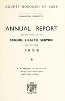 view [Report 1958] / Medical Officer of Health, Bury County Borough.