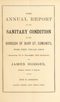 view [Report 1894] / Medical Officer of Health, Bury St Edmunds Borough.