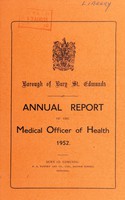 view [Report 1952] / Medical Officer of Health, Bury St Edmunds Borough.