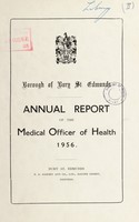 view [Report 1956] / Medical Officer of Health, Bury St Edmunds Borough.