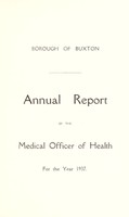 view [Report 1937] / Medical Officer of Health, Buxton Borough.