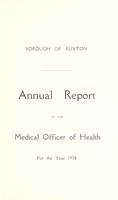 view [Report 1938] / Medical Officer of Health, Buxton Borough.