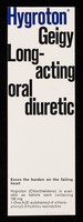 view Hygroton Geigy : long-acting oral diuretic.