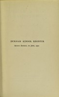 view Durham School register.