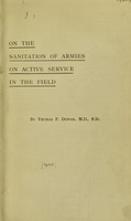 view On the sanitation of armies on active service in the field / by Thomas F. Dewar.