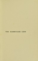 view The Hammurabi code and the Sinaitic legislation / with a complete translation of the great Babylonian inscription discovered at Susa, by Chilperic Edwards.