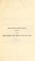 view Army regulations, India. Vol. II, Regulations and orders for the army.