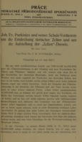 view Joh. Ev. Purkinjes und seiner Schule Verdienste um die Entdeckung tierischer Zellen und um die Aufstellung der "Zellen"-Theorie / von Prof. Dr. F.K. Studnicka.