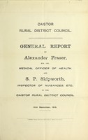 view [Report 1913] / Medical Officer of Health, Caistor (Union) R.D.C.