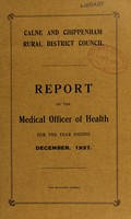 view [Report 1937] / Medical Officer of Health, Calne & Chippenham R.D.C.