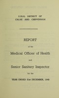 view [Report 1949] / Medical Officer of Health, Calne & Chippenham R.D.C.