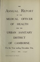 view [Report 1915] / Medical Officer of Health, Camborne U.D.C.