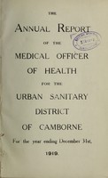 view [Report 1919] / Medical Officer of Health, Camborne U.D.C.