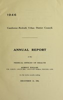 view [Report 1946] / Medical Officer of Health, Camborne-Redruth U.D.C.