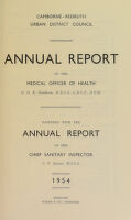 view [Report 1954] / Medical Officer of Health, Camborne-Redruth U.D.C.