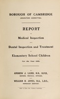 view [Report 1919] / School Medical Officer of Health, Cambridge.