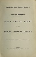 view [Report 1917] / School Medical Officer of Health, Cambridgeshire County Council.