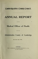 view [Report 1914] / Medical Officer of Health, Cambridgeshire County Council.