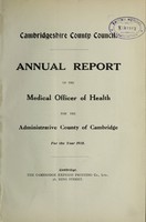 view [Report 1918] / Medical Officer of Health, Cambridgeshire County Council.