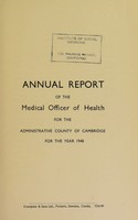 view [Report 1948] / Medical Officer of Health, Cambridgeshire County Council.