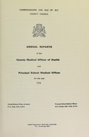 view [Report 1970] / Medical Officer of Health, Cambridgeshire County Council.