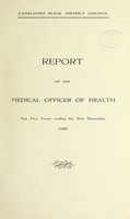 view [Report 1925] / Medical Officer of Health, Camelford R.D.C.