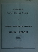 view [Report 1953] / Medical Officer of Health, Camelford R.D.C.