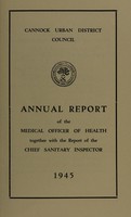 view [Report 1945] / Medical Officer of Health, Cannock U.D.C.