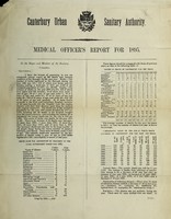 view [Report 1895] / Medical Officer of Health, Canterbury Borough / City & County.