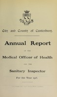 view [Report 1918] / Medical Officer of Health, Canterbury Borough / City & County.