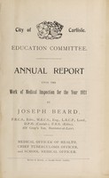 view [Report 1921] / School Medical Officer of Health, Carlisle City.