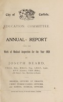 view [Report 1923] / School Medical Officer of Health, Carlisle City.