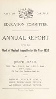 view [Report 1924] / School Medical Officer of Health, Carlisle City.