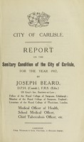 view [Report 1917] / Medical Officer of Health, Carlisle City.