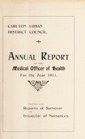 view [Report 1911] / Medical Officer of Health, Carlton U.D.C.