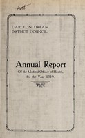 view [Report 1919] / Medical Officer of Health, Carlton U.D.C.