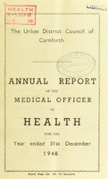 view [Report 1948] / Medical Officer of Health, Carnforth U.D.C.