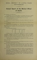 view [Report 1896] / Medical Officer of Health, Castle Ward (Union) R.D.C.