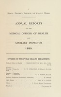 view [Report 1950] / Medical Officer of Health, Castle Ward (Union) R.D.C.