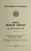 view [Report 1938] / Medical Officer of Health, Castleford U.D.C.