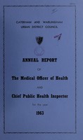 view [Report 1963] / Medical Officer of Health, Caterham & Warlingham U.D.C.