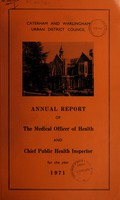 view [Report 1971] / Medical Officer of Health, Caterham & Warlingham U.D.C.