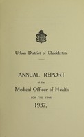 view [Report 1937] / Medical Officer of Health, Chadderton U.D.C.